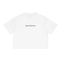 Unisex Boxy Drop Shoulder Crop T-Shirt