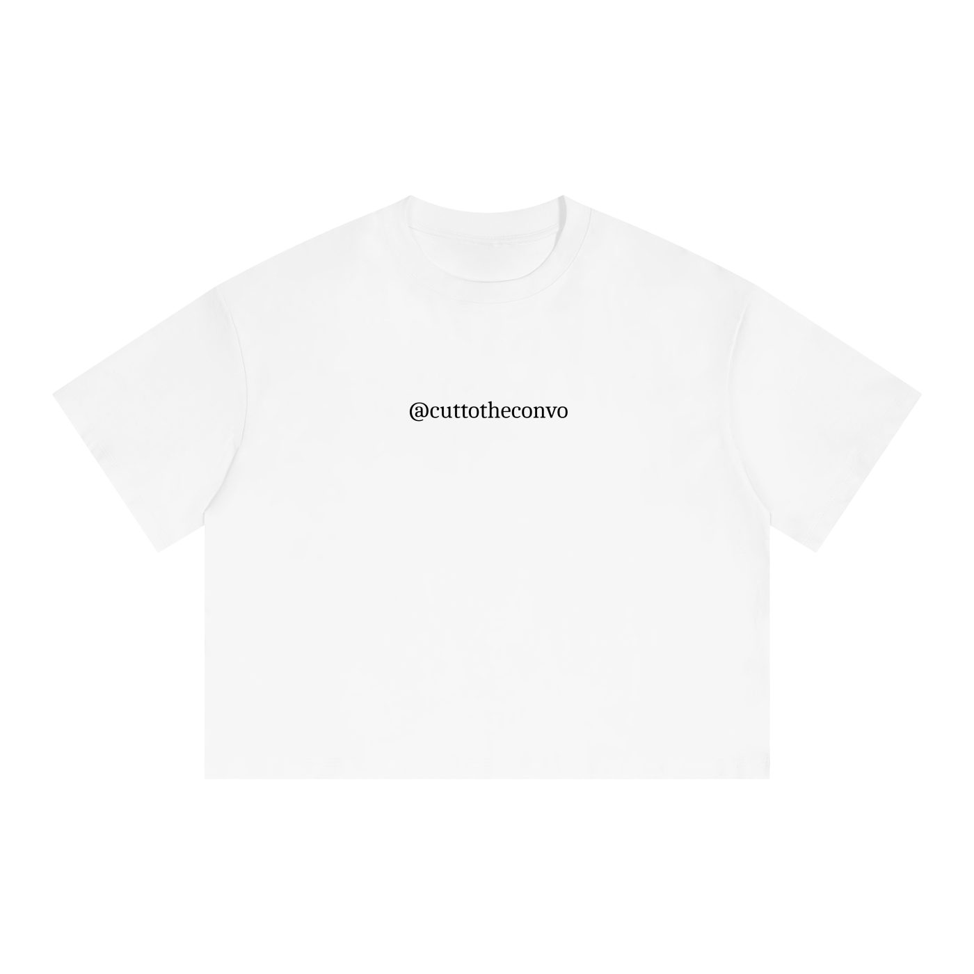 Unisex Boxy Drop Shoulder Crop T-Shirt