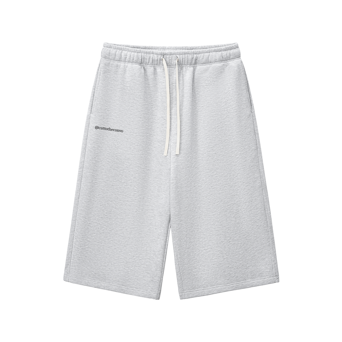 Relaxed Drawstring Three-quarter Sweatpants