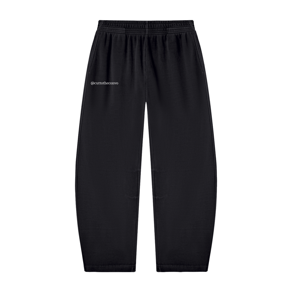 Unisex Vintage Washed Barrel Leg Sweatpants